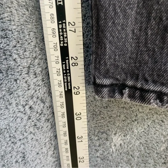 NEW Abercrombie & Fitch 90s Straight Ultra High Rise Jeans Black W 29 L 29 Short - Picture 9 of 15